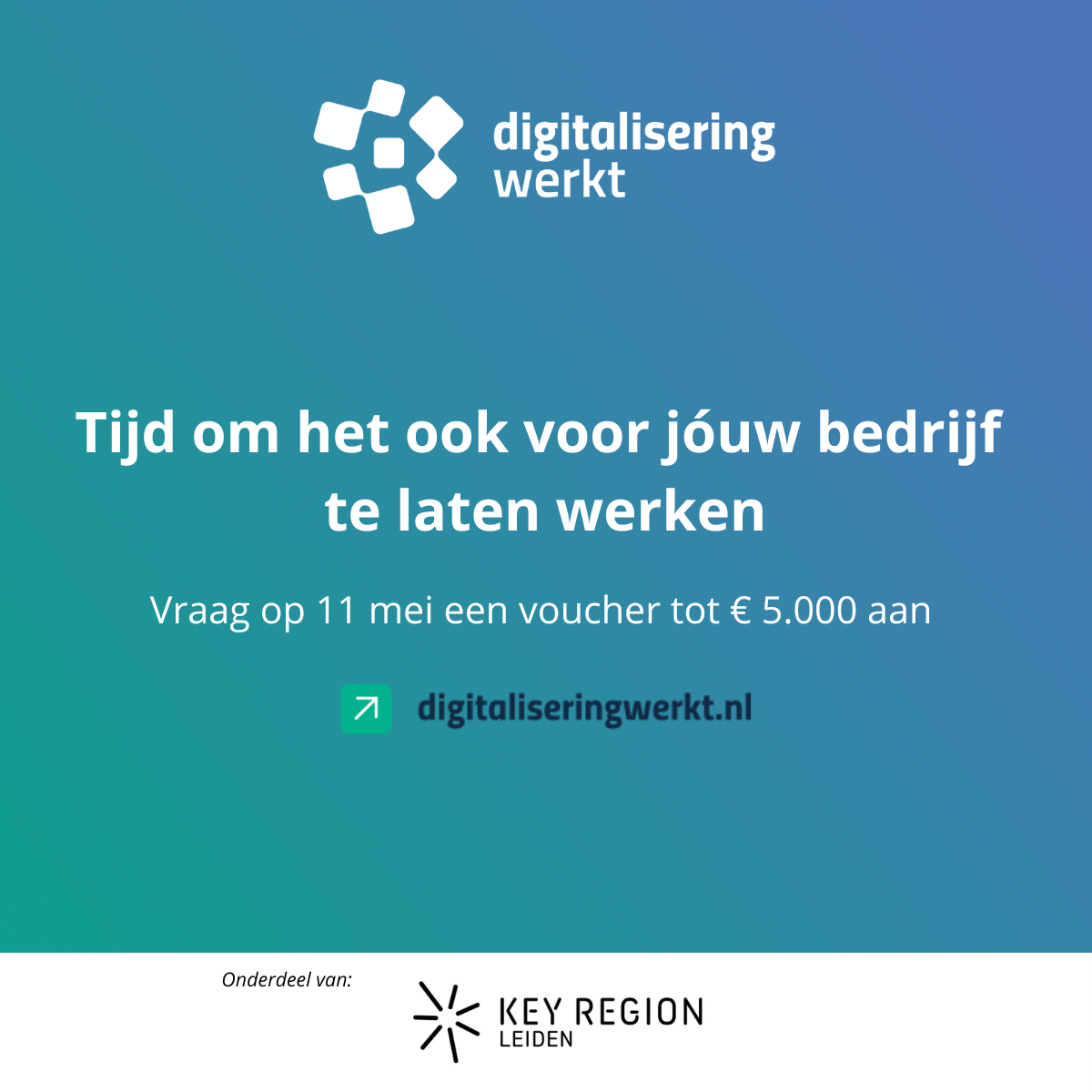 Nieuwe voucherronde op 11 mei - zet digitalisering om in actie