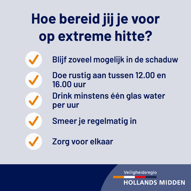 Hoe bereidt u zich voor op extreme hitte?