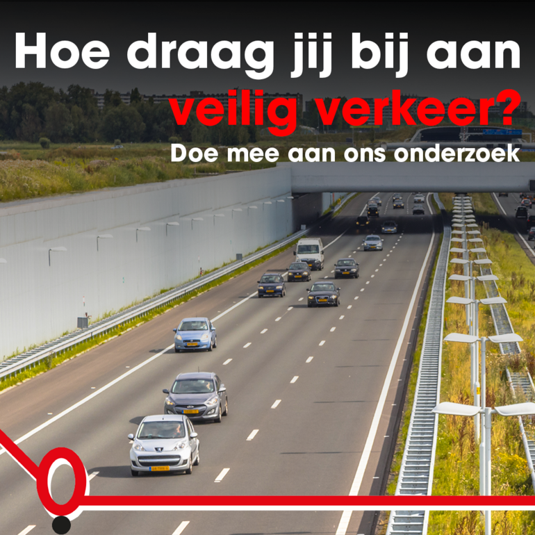 Foto van een drukke autoweg
