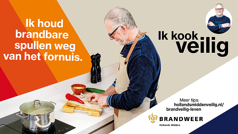 Houd brandbare spullen weg van het fornuis