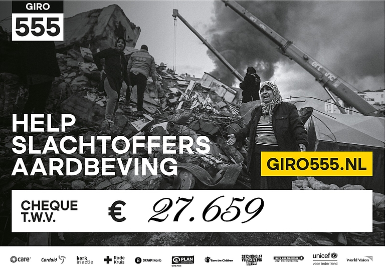 Cheque aan giro 555