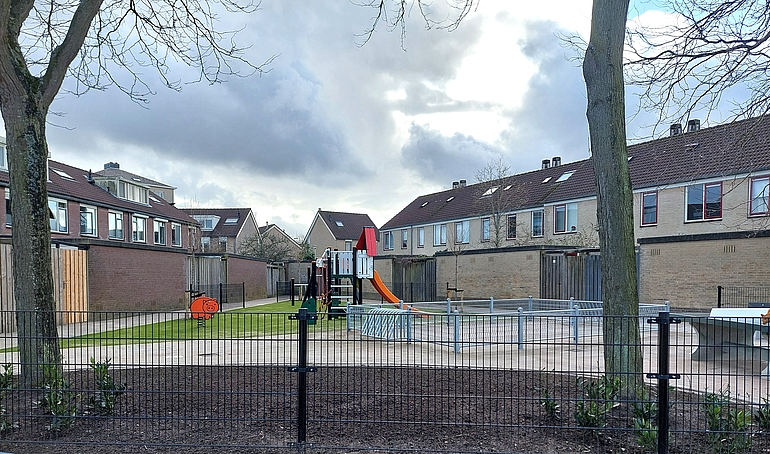 Foto van vernieuwde speeltuin