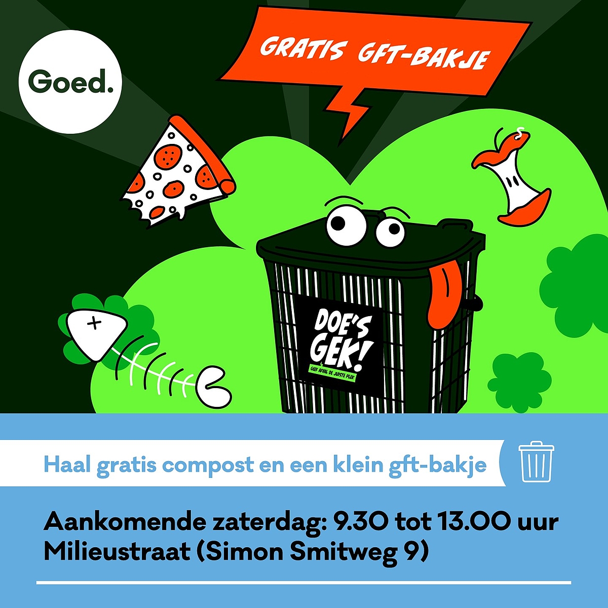 Gratis compost zaterdag 28 maart