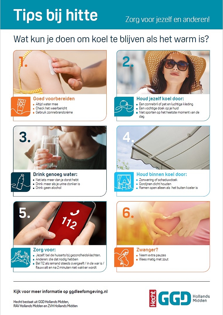 Tips om comfortabel door de hitte heen te komen