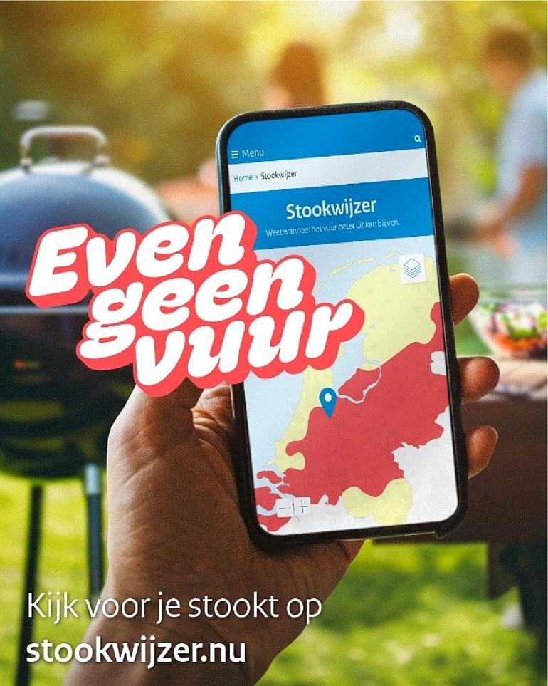 App stookwijzer zichtbaar op mobieltje