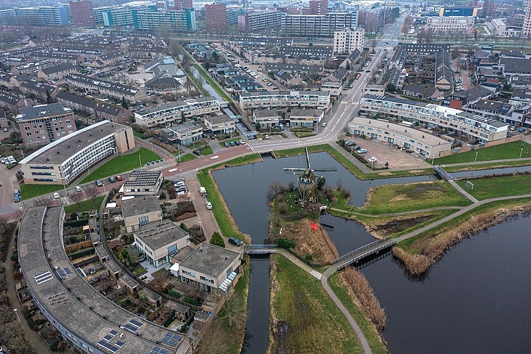 Luchtfoto van Buitenhof