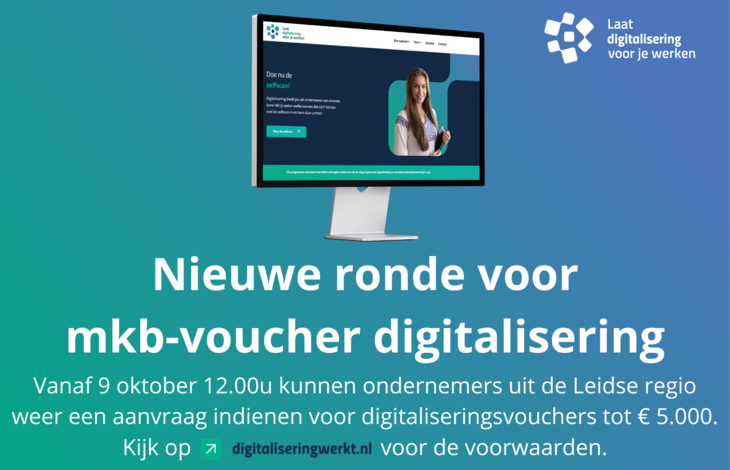 Afbeelding met informatie over de voucherregeling